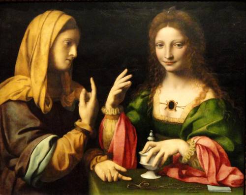 Бернардино Луини, «Скромность и тщеславие», 1520 г.