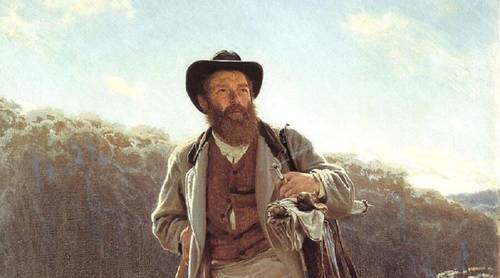 И. Н. Крамской, «Портрет И. И. Шишкина» (фрагмент), 1873 г.<br />