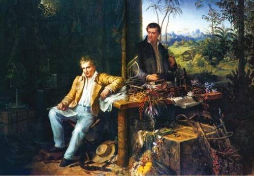 Эдуард Эндер, «Гумбольдт и Бонплан в амазонских джунглях», 1850 г.