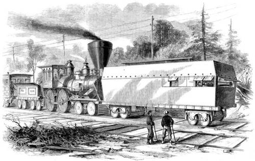 Бронепоезд армии Северных Штатов, 1861 г.