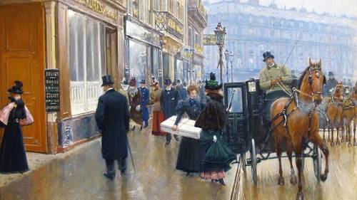 Жан Беро, «Дом моды кутюрье Дусе», 1891 г.