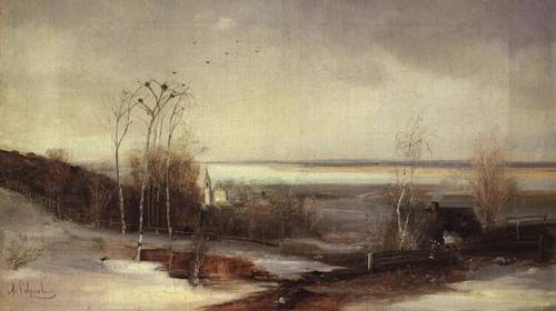 А. К. Саврасов, «Ранняя весна. Дали», 1870-е гг.