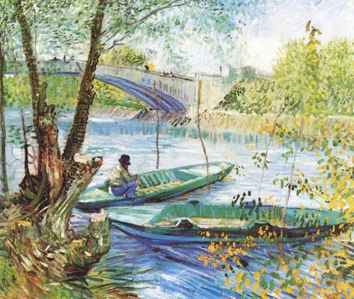 Винсент Ван Гог, «Весенняя рыбалка у моста Клиши», 1887 г.