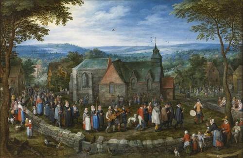 Ян Брейгель Старший, «Деревенская свадьба», 1612 г.