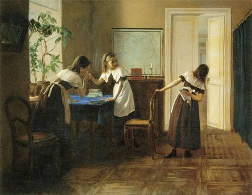 П. М. Петров, «Пансионерки», 1872 г.