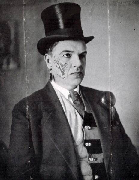 Футурист Давид Бурлюк. 1929 г. (Фото из архива Е. Д. Спасского)
