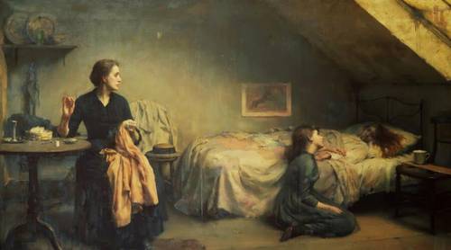 Томас Бенджамин Кеннингтон, «Вдова и безотцовщина», 1888 г.