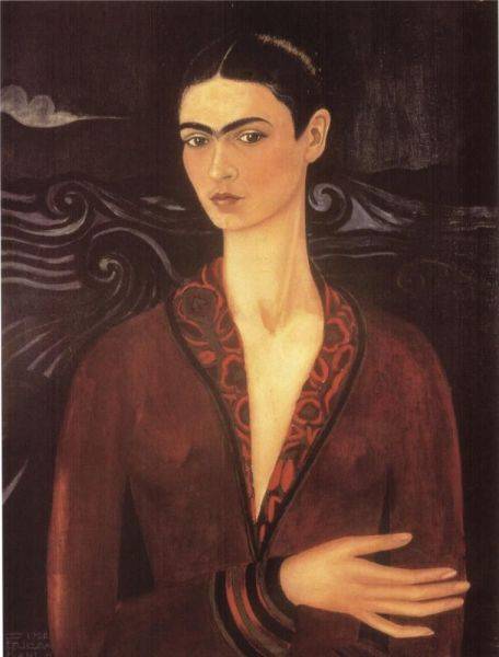 Фрида Кало, «Автопортрет в бархатном платье», 1926 г.