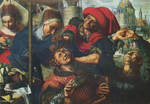 Ян ван Хемессен, «Извлечение камней глупости», 1545—1550 гг.