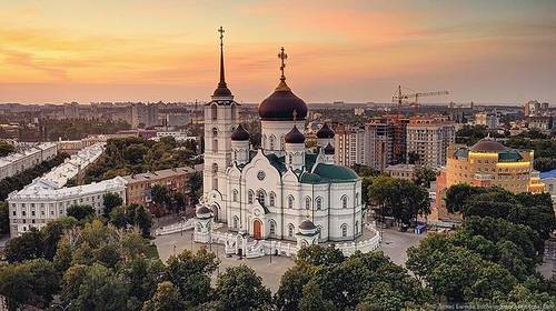 Благовещенский кафедральный собор (вид с башни ЮВЖД), г. Воронеж