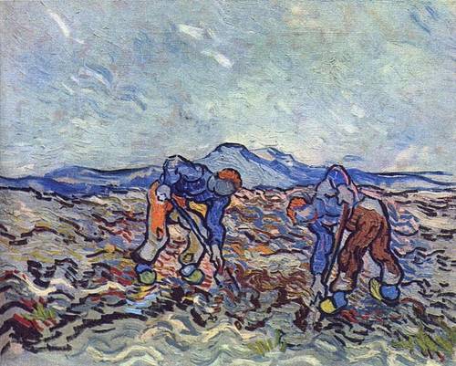 Винсент Ван Гог, «Фермеры, убирающие картофель», 1890 г.