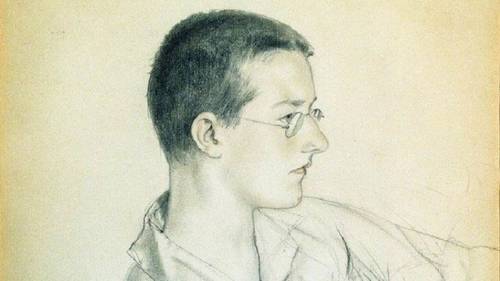 Б. М. Кустодиев, «Дмитрий Дмитриевич Шостакович», фрагмент, 1923 г.