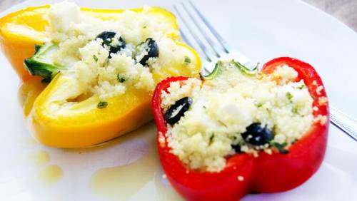 Перцы, фаршированные кускусом