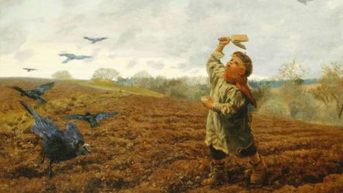 Артур Хьюз, «Гроза ворон», 1884 г.