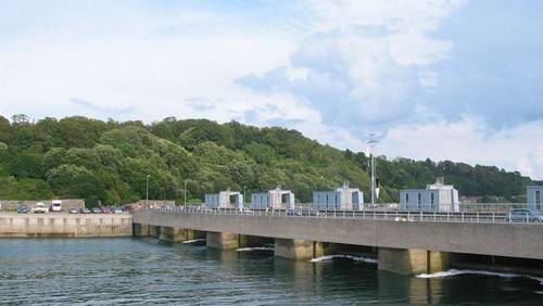 Крупнейшая в Европе приливная электростанция Ля Ранс, Франция