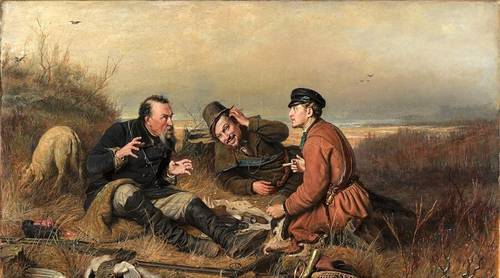 «Охотники на привале» В. Перова