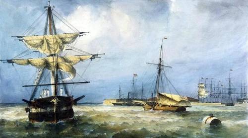 Фердинанд-Виктор Перро, «Вид Кронштадтской гавани»