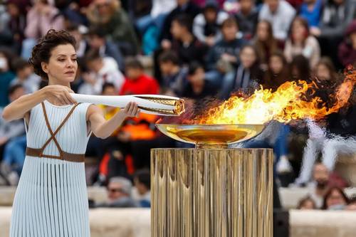 Церемония олимпийского пламени на зимних Олимпийских играх
