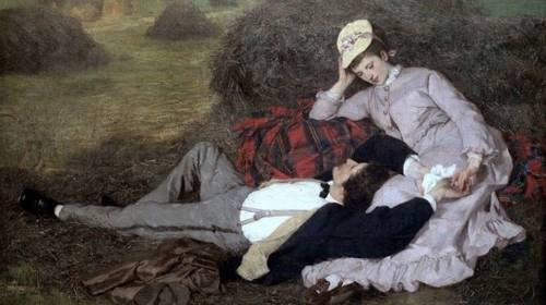 Пал Синьеи-Мерше,  «Влюбленные», 1870 г.