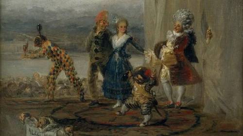 Франсиско Гойя, «Бродячие комедианты» (фрагмент), 1793 г.