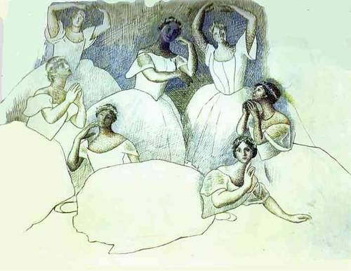 Пабло Пикассо, «Группа танцовщиц», 1920 г.
