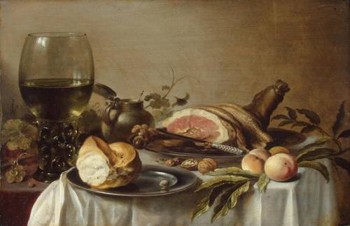 Питер Клас, «Завтрак с ветчиной», 1647 г.
