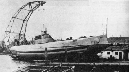 Первый в мире подводный минный заградитель — подводная лодка «Краб», Россия, 1912 г.