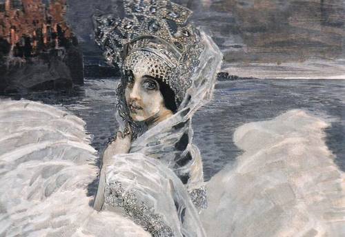 М. А. Врубель, «Царевна-Лебедь» (фрагмент), 1900 г.