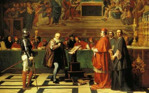 Жозеф-Николя Робер-Флёри, «Галилей перед судом инквизиции», 1847 г., Лувр