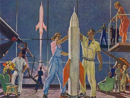 А. А. Дейнека, «Покорители космоса», 1961 г.