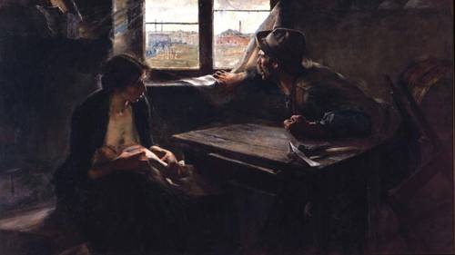 Эрнесто де ла Каркова, «Без хлеба, без работы», 1893 г.