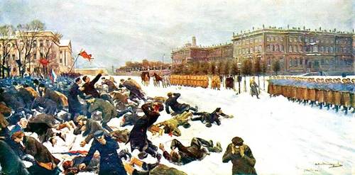 И. А. Владимиров, «Расстрел народа перед Зимним дворцом 9 января 1905 г.»