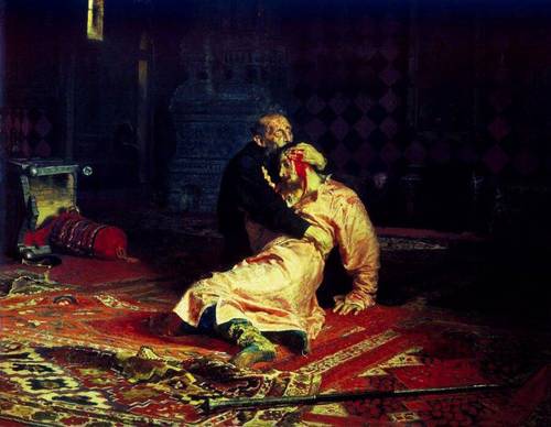 И. Е. Репин, «Иван Грозный и его сын Иван 16 ноября 1581 года», 1885 г.