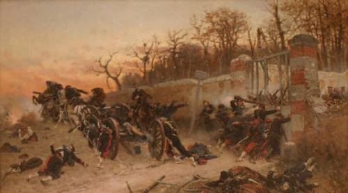 Альфонс де Невиль, «Защита ворот Лонбо в битве у замка Бузенваль 21 октября 1870 г.»