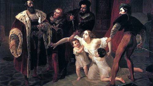 Карл Брюллов. «Смерть Инессы де Кастро»