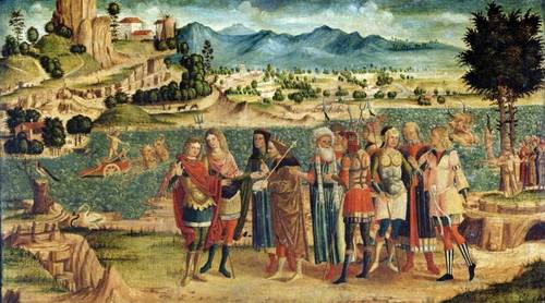 Неизвестный художник, «Лаомедон отказывает Аполлону и Посейдону в их награде», 1500 г.