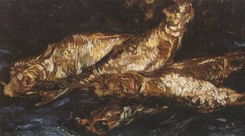 Винсент Ван Гог, «Натюрморт с копченой селедкой», 1886 г.