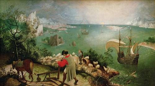 Питер Брейгель Старший, «Пейзаж с падением Икара», 1558 г.
