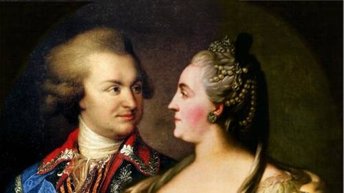 Екатерина II и Потёмкин (коллаж)