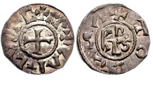 Монета эпохи Карла Великого