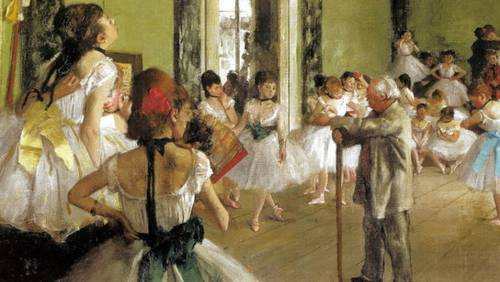«Урок танцев», фрагмент картины
