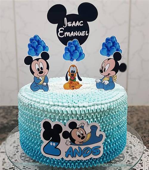 Bolos Do Mickey Decorados Ideias E Fotos Artesanato Passo A Passo