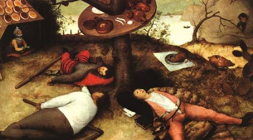 Питер Брейгель Старший, «Страна лентяев»