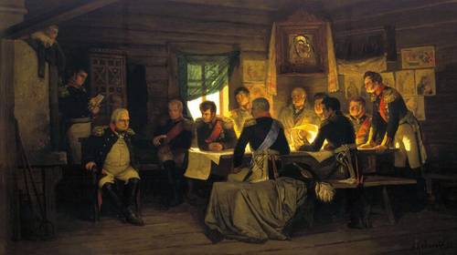А. Д. Кившенко, «Военный совет в Филях», 1880 г.
