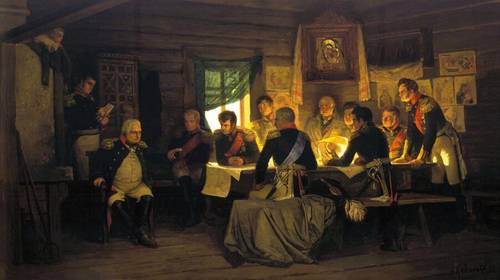 А. Д. Кившенко, «Военный совет в Филях», 1880 г.