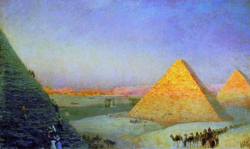 И. К. Айвазовский, «Пирамиды», 1895 г.