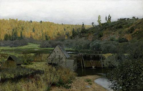 И. И. Левитан, «Осень. Мельница. Плёс», 1888 г.