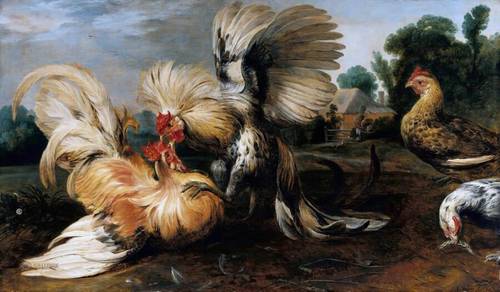 Франс Снейдерс, «Петушиный бой», 1615 г.