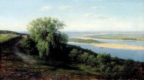М. К. Клодт, «Волга под Симбирском», 1888 г.