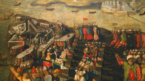 Маттео Переса д`Алеччо, «Осада форта Сент-Эльмо турками», XVI век